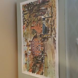 Vintage 1960s Essco Tiger Laminated Placemat of Williamsburg, VA